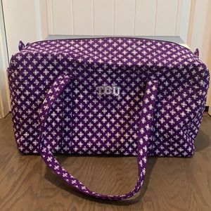 Vera Bradley TCU large duffel bag